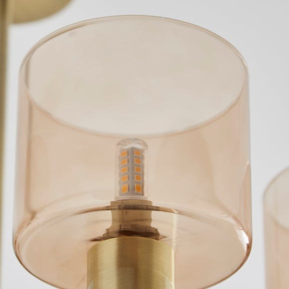 Erin Art Deco 8 Light Semi Flush Ceiling Light, product image 8