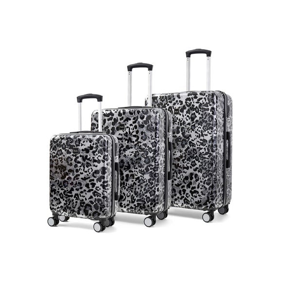 Rock Luggage Savannah Set of 3 Leopard Print Hard Shell Suitcases, product image 1
