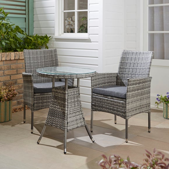 Malta Rattan Effect Bistro Set