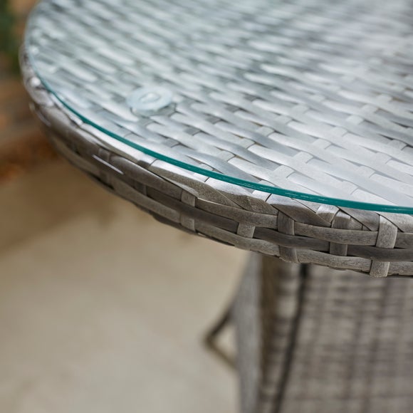 Malta Rattan Effect Bistro Set