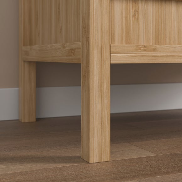 Oto Sliding Door Vanity Unit, Bamboo
