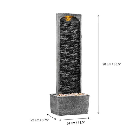 Peaktop Stone Finish Waterfall Fountain