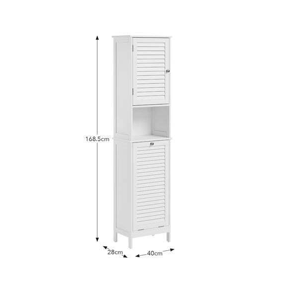 Nautical Tallboy with Built In Laundry Hamper