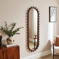 Brooke Bobble Lozenge Oval Full Length Wall Mirror