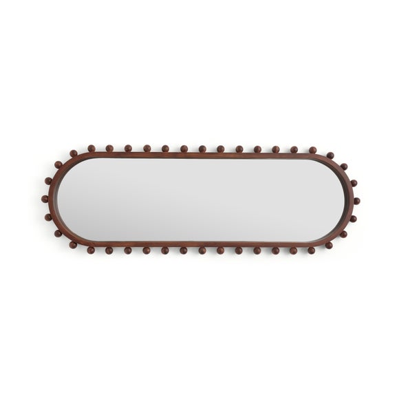 Brooke Bobble Lozenge Oval Full Length Wall Mirror