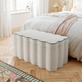 Wavie Tiny Stripe Storage Ottoman, product image 1