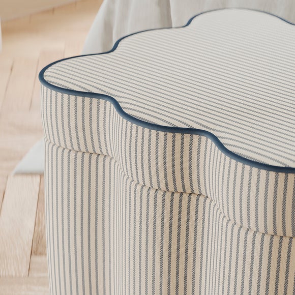 Wavie Tiny Stripe Storage Ottoman, product image 4