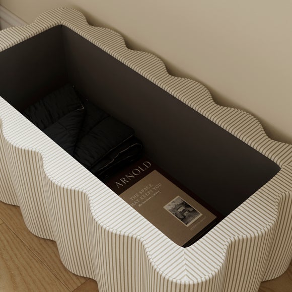 Wavie Tiny Stripe Storage Ottoman, product image 11