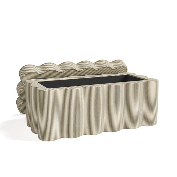 Wavie Tiny Stripe Storage Ottoman, product image 16