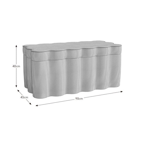 Wavie Tiny Stripe Storage Ottoman, product image 17