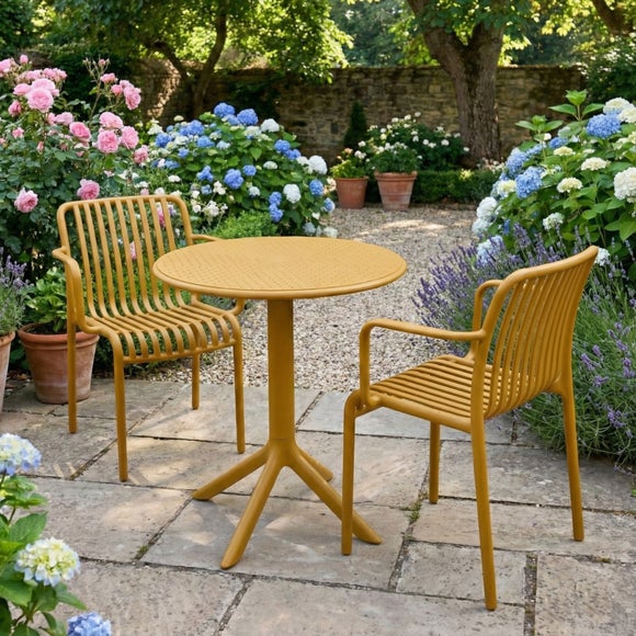 Bergen Round Bistro Table with 2 Alma Armchairs, product image 7
