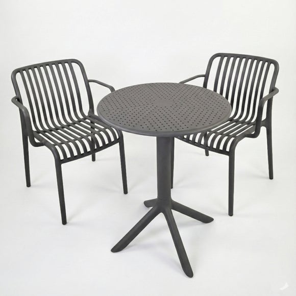 Bergen Round Bistro Table with 2 Alma Armchairs, product image 23