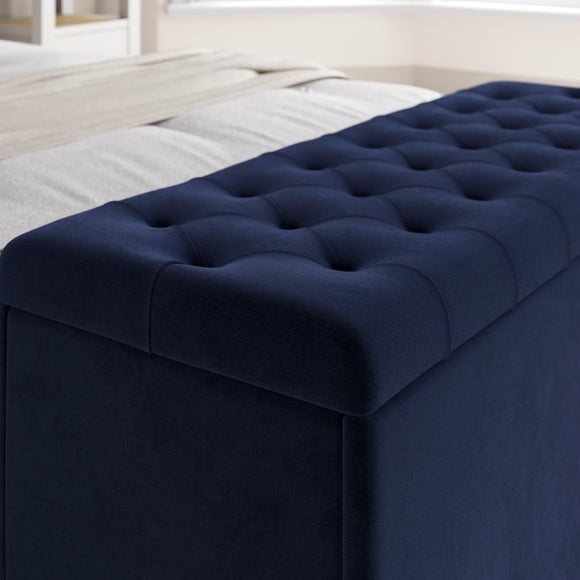 Emberly Velvet End of Bed Storage Ottoman, product image 12