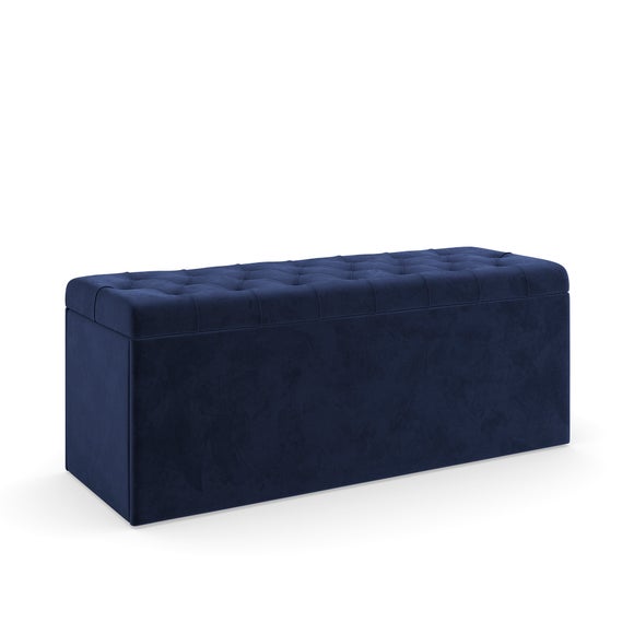 Emberly Velvet End of Bed Storage Ottoman, product image 14