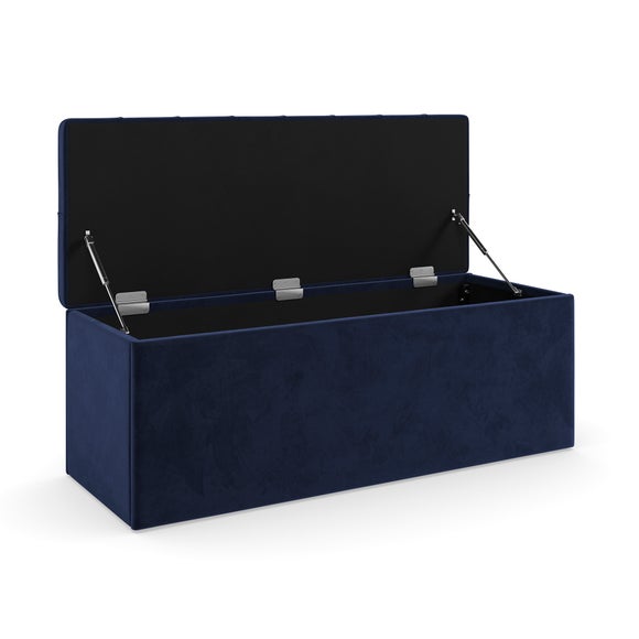 Emberly Velvet End of Bed Storage Ottoman, product image 15