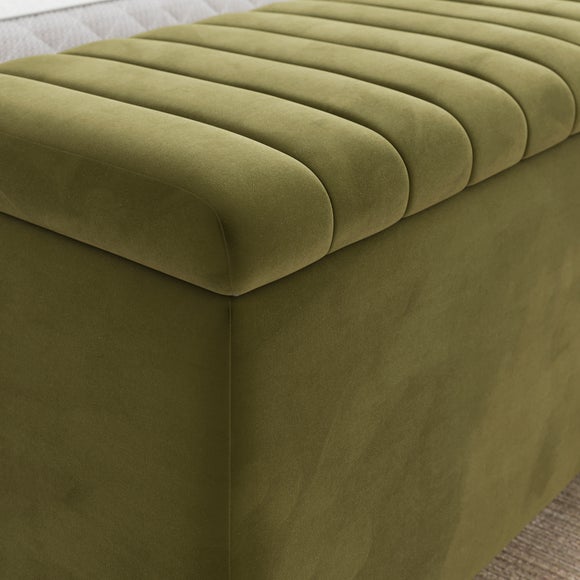 Alara End of Bed Storage Ottoman, Velvet, product image 4