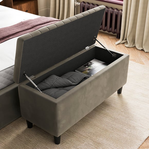 Alara End of Bed Storage Ottoman, Velvet, product image 17