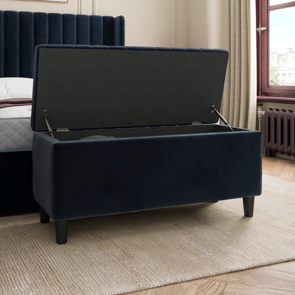 Alara End of Bed Storage Ottoman, Velvet, product image 9