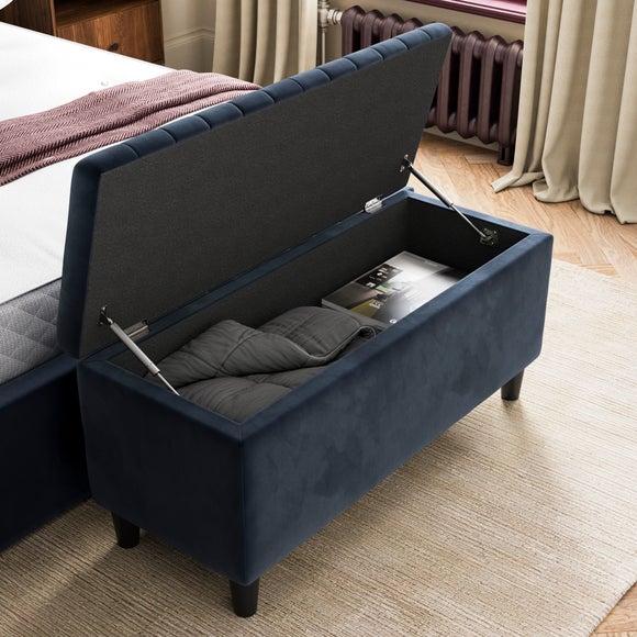 Alara End of Bed Storage Ottoman, Velvet, product image 10