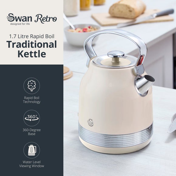Swan Retro 1.7L Kettle 2 Slice Toaster & 20L Microwave Set, product image 32