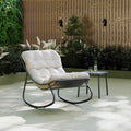 Porto Steel Rocking Chair with Cushions